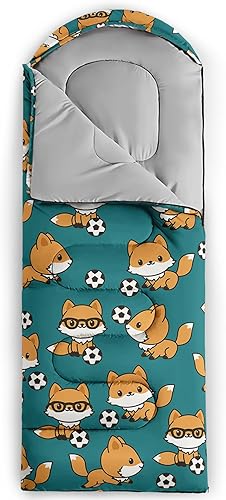 Miniatura 6 de AILONEN Saco de dormir para niños y niñas, adultos, para acampar al aire libre, senderismo, viajes, bolsa de dormir con bolsa de transporte