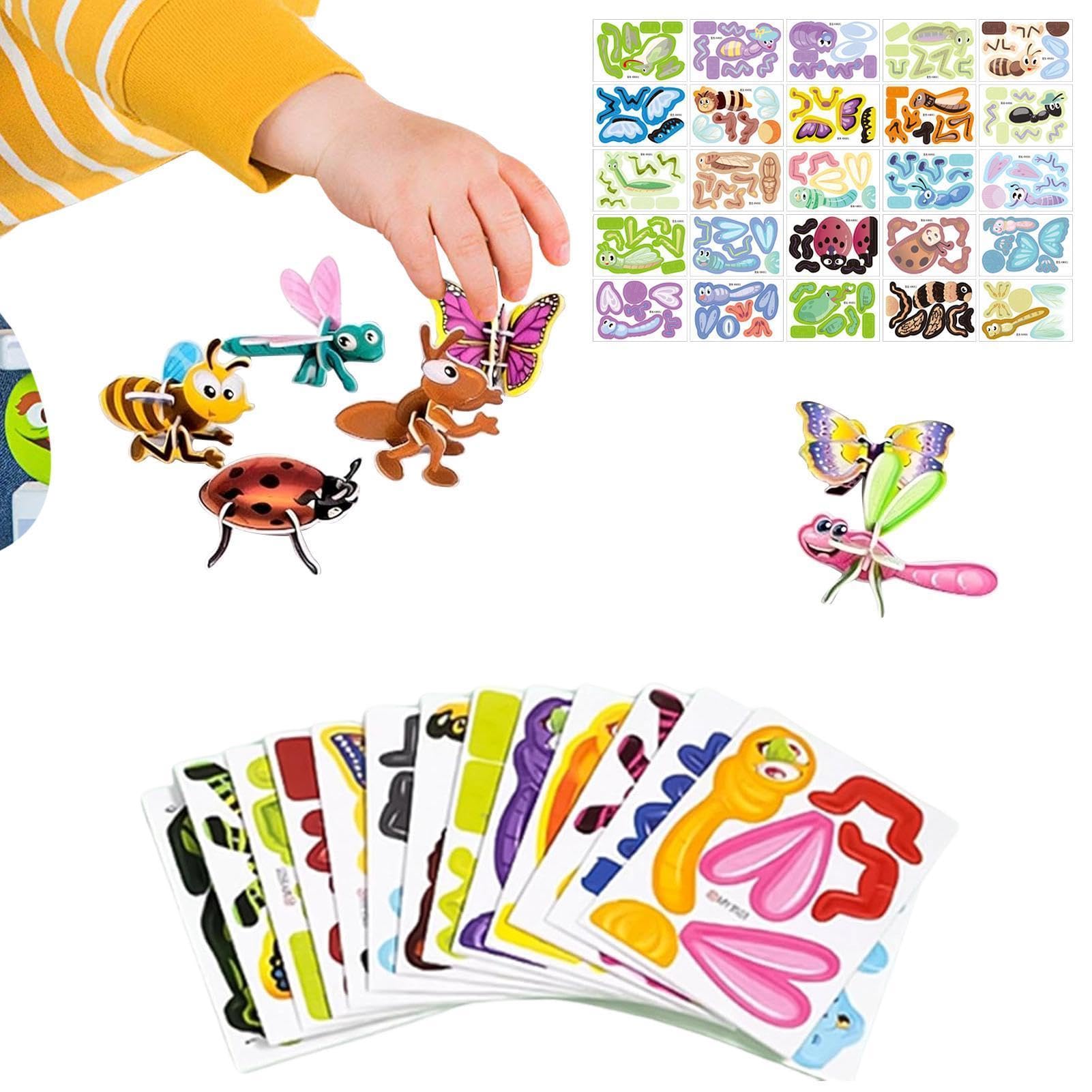3D-Puzzles für Spielzeug aus , kreativ, DIY, 25 Teile zum | 3D-Puzzle zum Zusammenbauen, für Bastelarbeiten, Geburtstagsgeschenke, Weihnachtsgeschenke, Klasse, Schule,