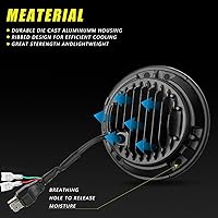 Vista 4 de 2 faros delanteros para Jeep Wrangler