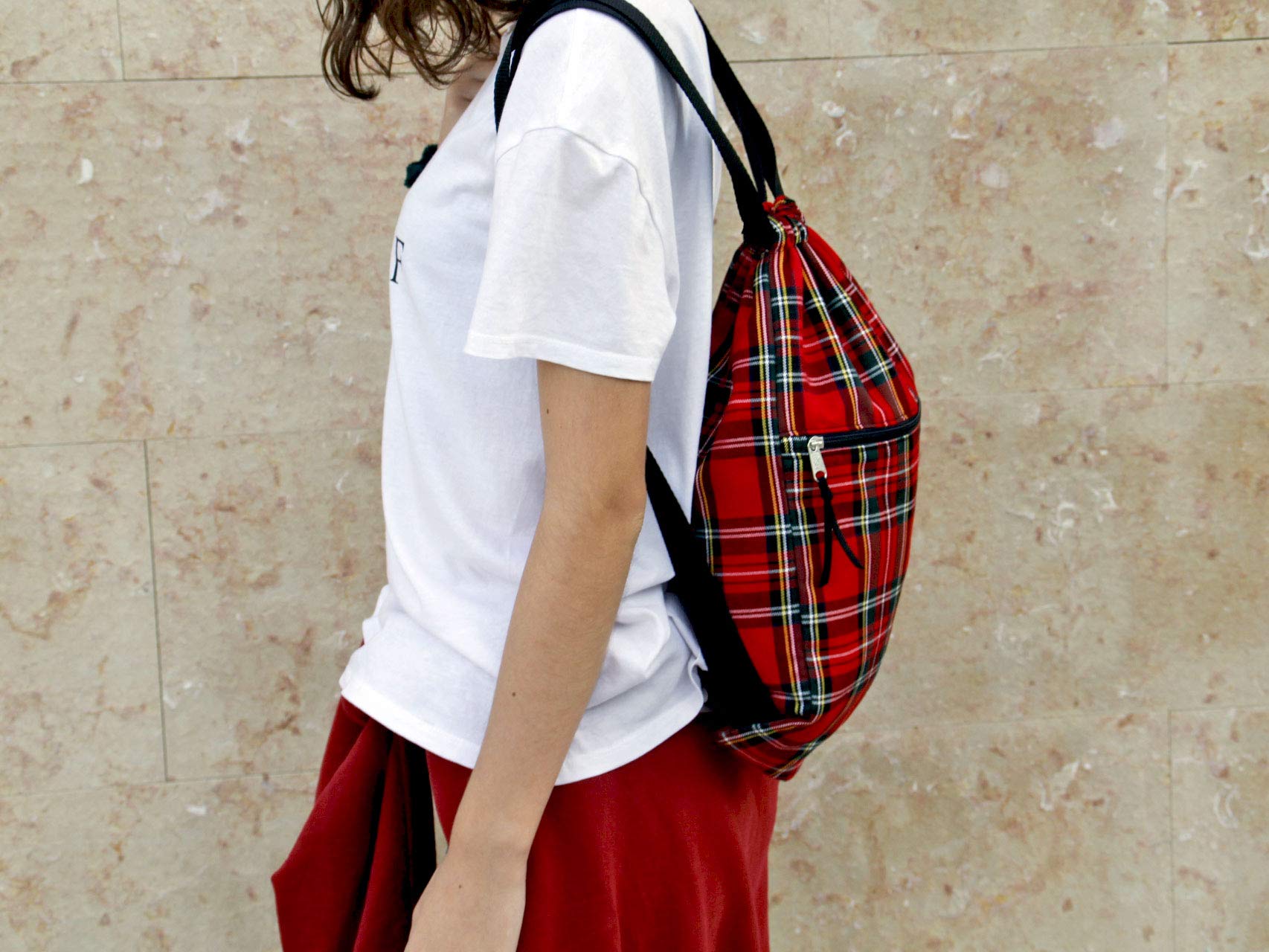 Mochila saco de tela Camuflaje, Bolsa petate unisex, Bolso sport todoterreno, Ligera y resistente
