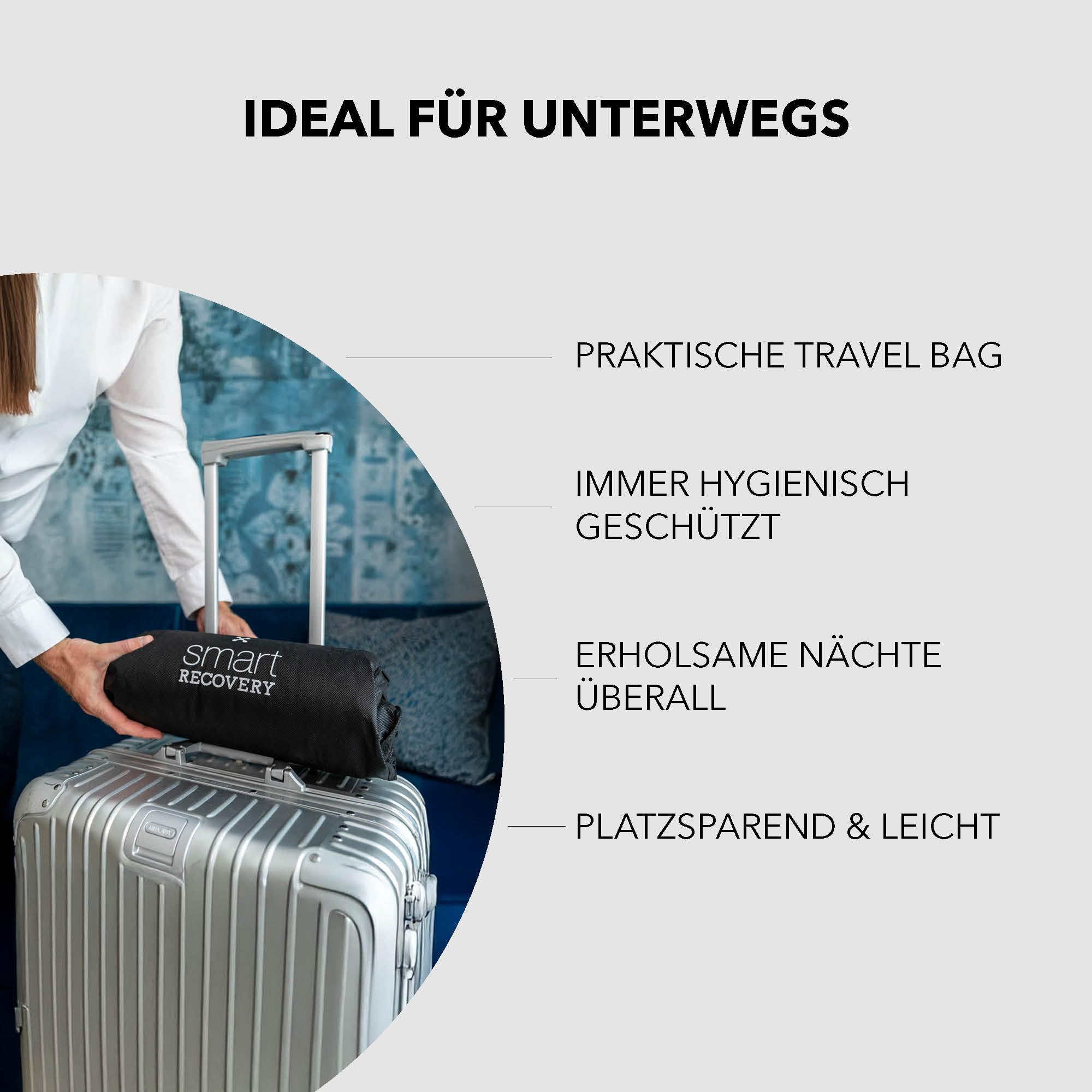 smartsleep® Orthopädisches Kissen - Nackenstützkissen Recovery Pillow – Ergonomisches Nackenkissen - Memory Foam Kopfkissen mit Kopfmulde, HWS-stützend für Rücken- & Seitenschläfer