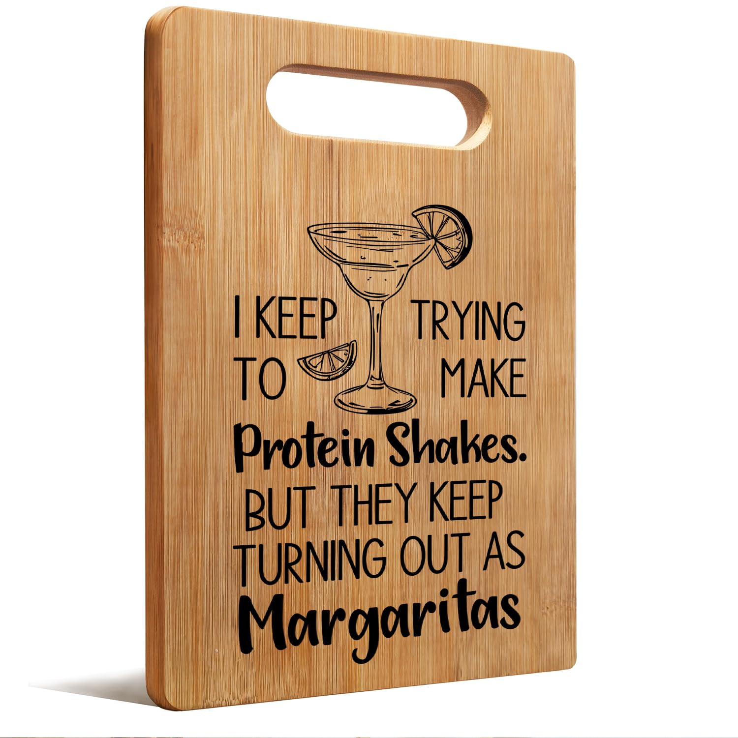 Lacama Margarita Gifts Cutting Chopping Boards for Kitchen, Cocktail Gifts for Women Cocktail Lovers, Margaritas Decorative Bamboo Cutting Board