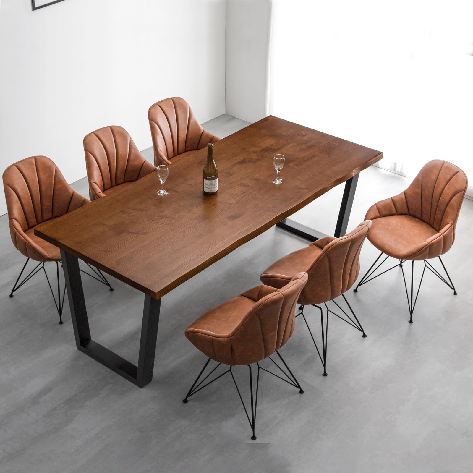 Amazon｜タンスのゲン ダイニングテーブルセット 6人用 7点セット 200