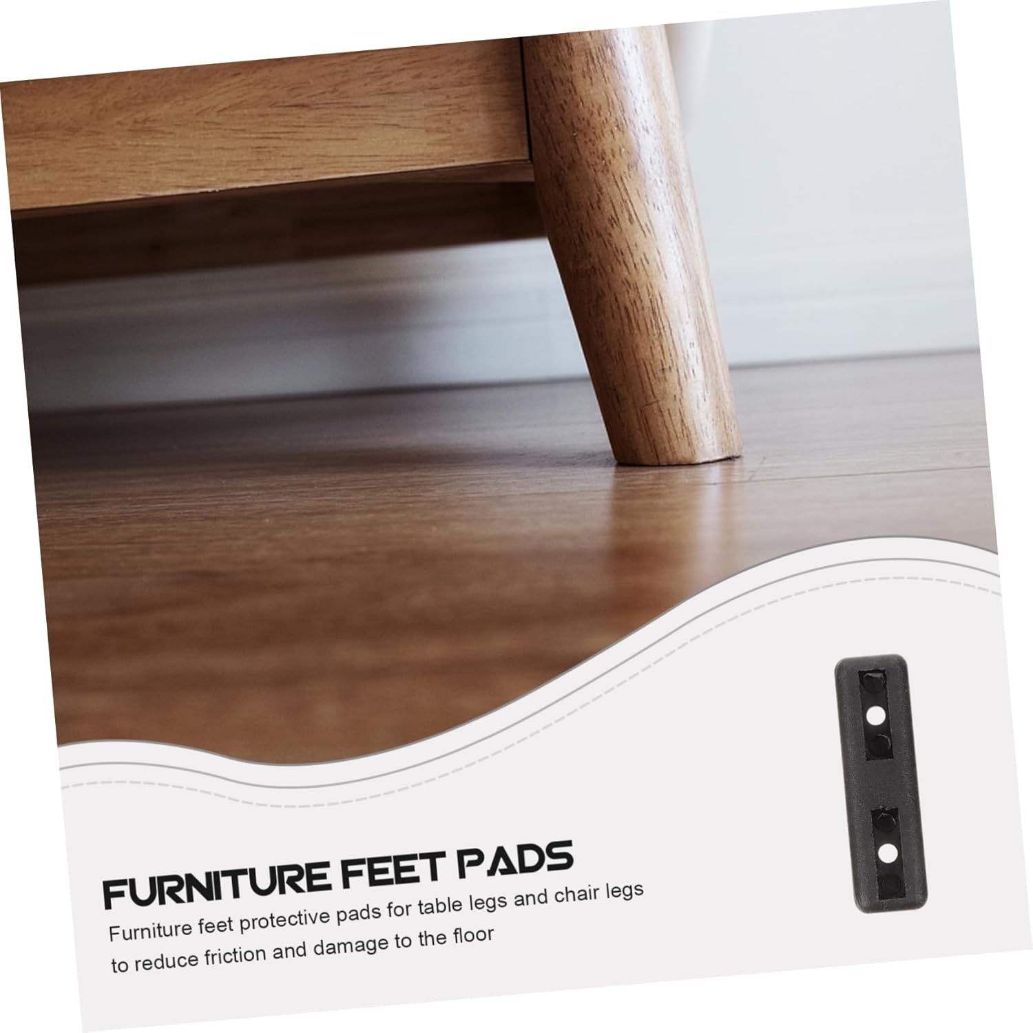 200pcs Non-Slip Furniture Leg Pads Chair Feet Protectors for Hardwood Floors Easy to Install for Sofa and Table Legs
