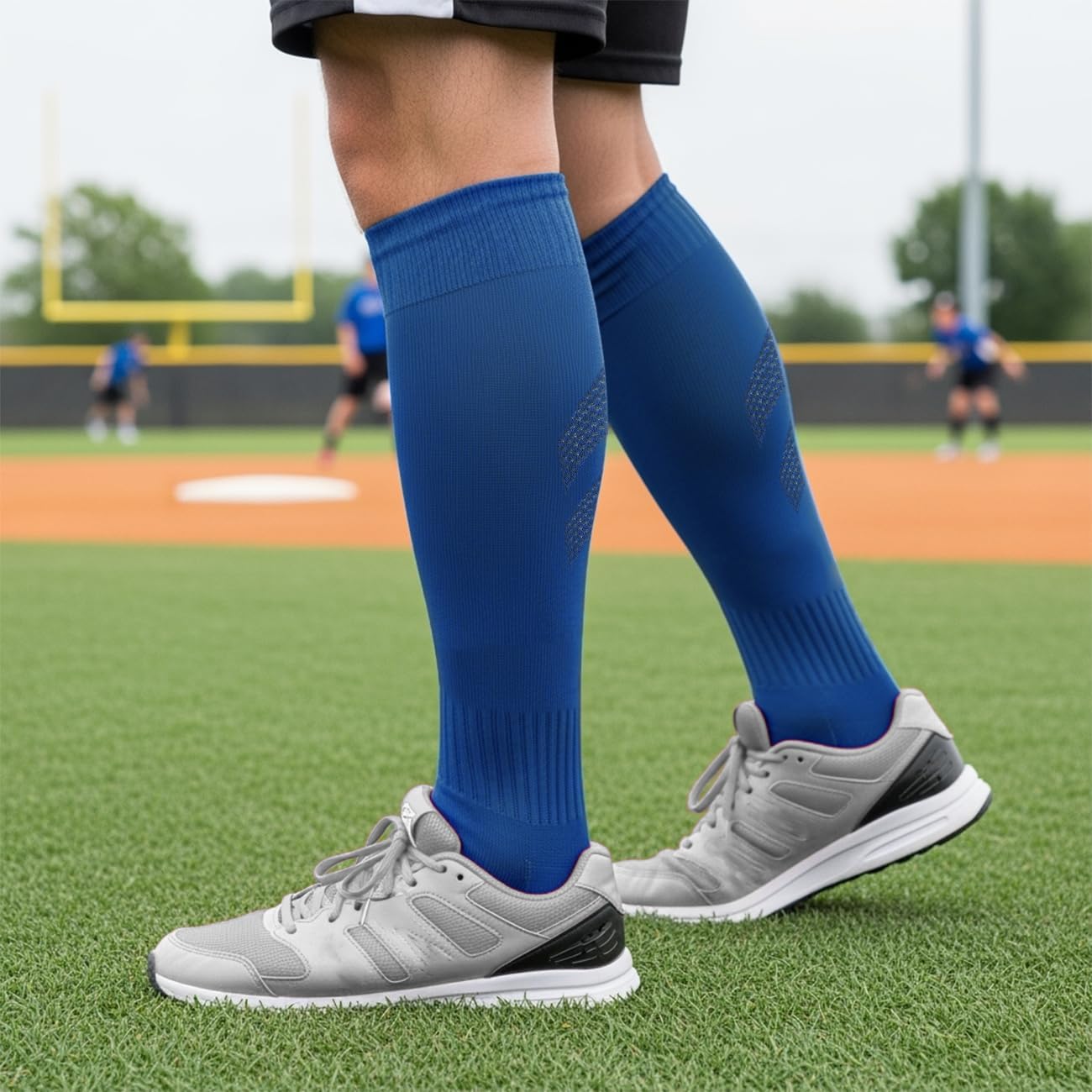Knee High Baseball & Softball Socks, Cushioned Moisture-Wicking Performance Socks - Image 3