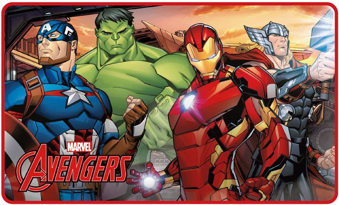 Arditex Avengers Fleece Room Carpet 45X75Cm, polyester, Multicolored, 45 x 75 cm