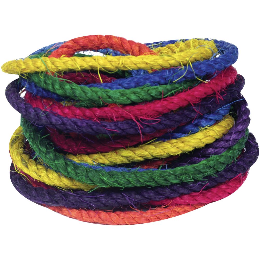 Zoo Max DUS233 Sisal Rope 48in Length 6 pieces for Bird Toys