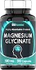 tnvitamins Magnesium Glycinate 300mg, 90 Capsules | High Absorption Chelated Magnesium for Sleep, Calm & Muscle Support* | Non-GMO, Gentle, Non-Laxative | TNVitamins