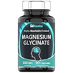 tnvitamins Magnesium Glycinate 300mg, 90 Capsules | High Absorption Chelated Magnesium for Sleep, Calm & Muscle Support* | Non-GMO, Gentle, Non-Laxative | TNVitamins