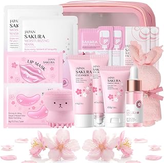 Sakura Skincare Set Teenager Girls - Japan Skin Care Set - Beauty Set with Cleanser…