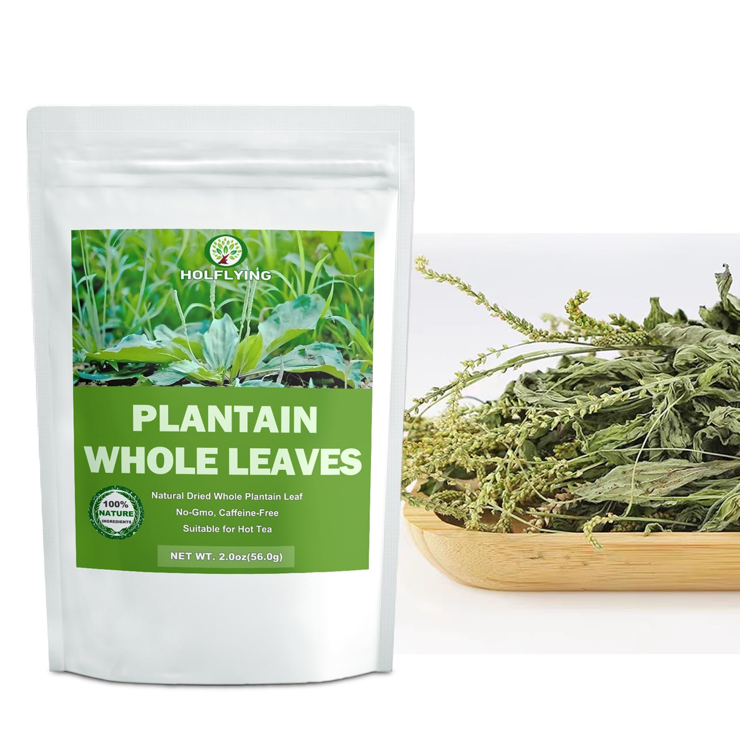 Dried Whole Plantain Leaf Herbs - 2.0 oz(56.0g), All-Natural Plantain Leaf Tea, Sun Dried & Raw, No Additives, No GMO - Image 3