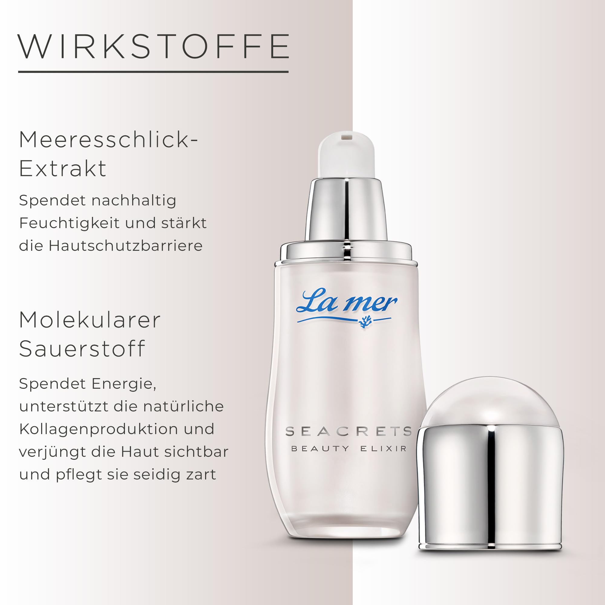 La mer Seacrets Beauty Elixir | 30 ml | Für einen perfekten Teint | Versorgt die Haut mit Feuchtigkeit | Energieschub dank molekularem Sauerstoff