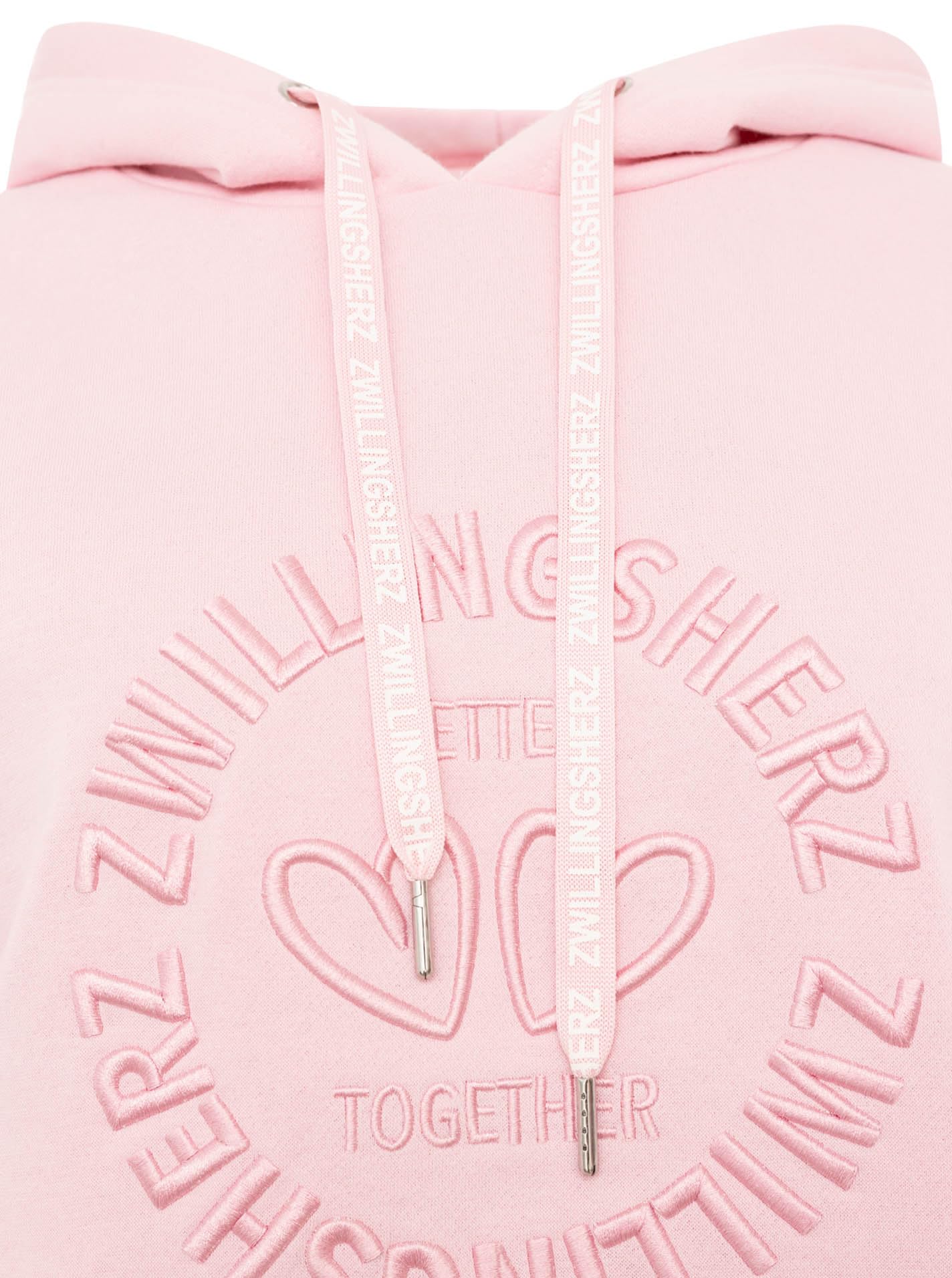Zwillingsherz Damen Hoodie mit Kapuze – Kuscheliger Oversize Kapuzenpullover – Weicher Sweatshirt Pullover für Frauen Herzen – Stylischer Look für Frühling, Herbst & Winter – Loungewear Mode