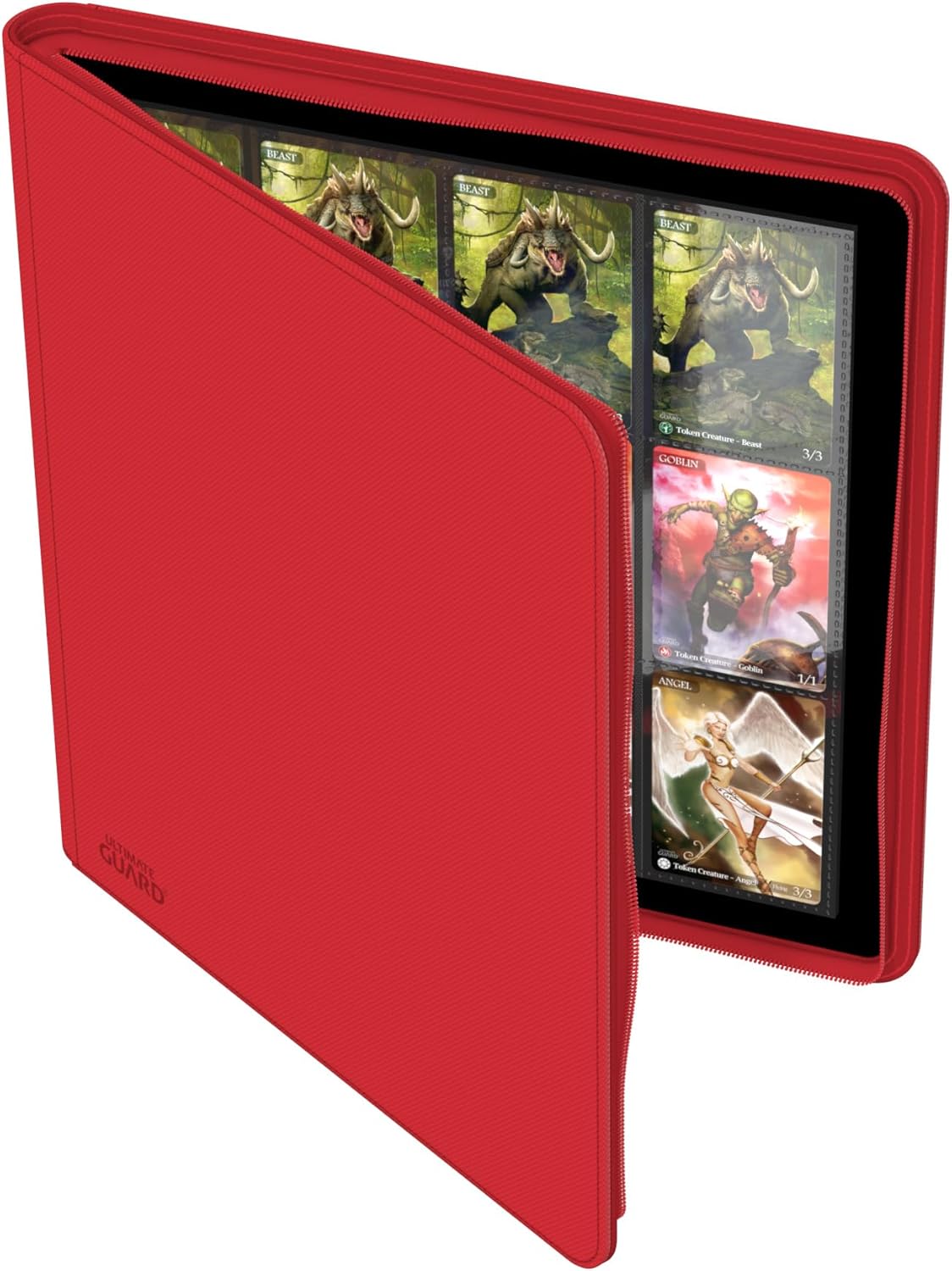 Ultimate Guard Zipfolio 480 – 24 Pocket XenoSkin (Quadrow) Red