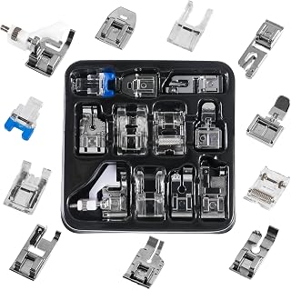 11Pcs Presser Feet Set Snap On Sewing Machine Presser Foot kit Household DIY Spare Parts Accessories for Most Low Shank Sewing Machine