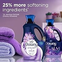 Vista 5 de Downy Infusions Suavizante Líquido para Telas, CALM, Lavanda y Vainilla Relajantes, 56 fl oz
