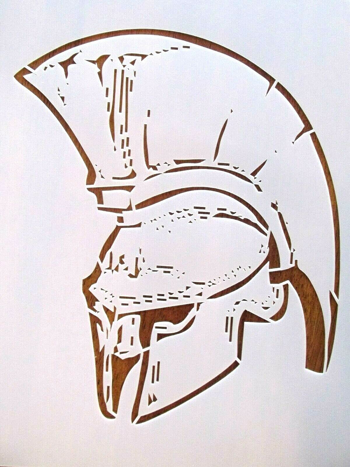 Roman Helmet Reusable Stencil / Template 10 mil Mylar Romans, BC, History Art Supplies DIY Scrapbooking Painting on The Wall and Other Surfaces