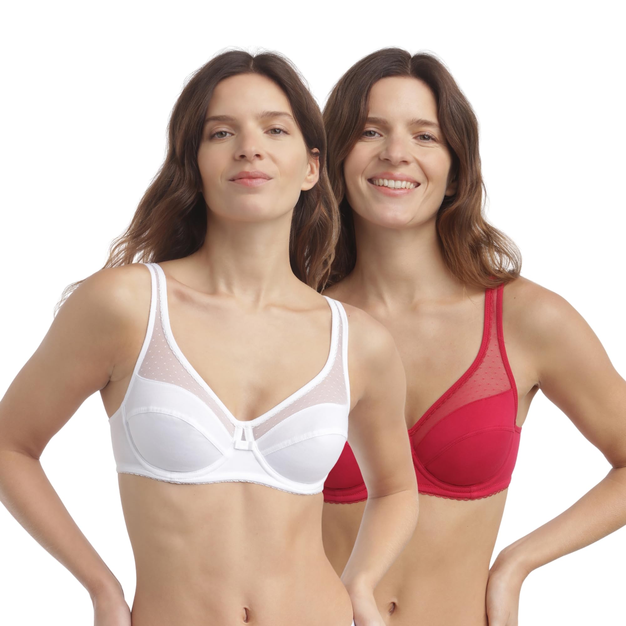 Dim Sujetador de gran capacidad con aros Generous Cotton Bio Mujer x2