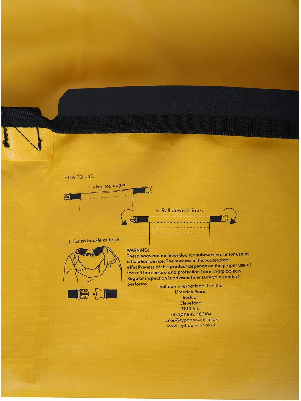 Typhoon Seaton Heavy Duty Roll Top Dry Bag - 10L - Yellow