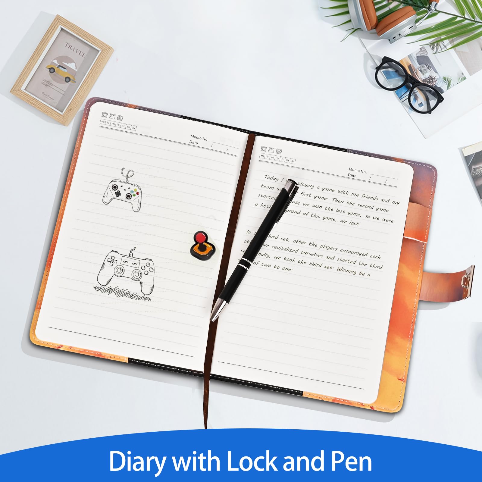 Folxakdis Diario Segreto Bambino Diario con Lucchetto Diario segreto con Codice Ragazzo Fantastici Diari Regalo per Ragazzi 8-16 anni