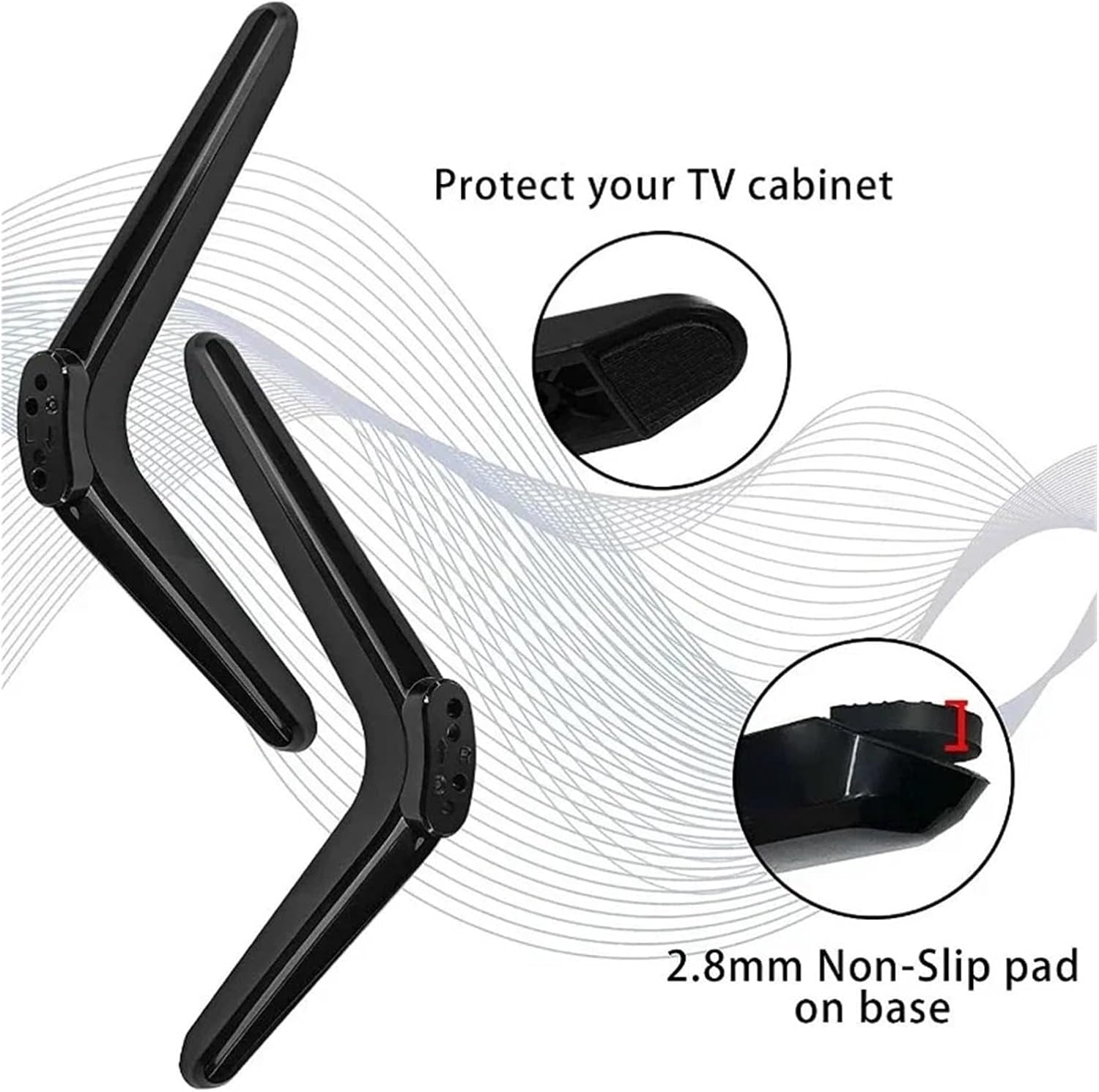 32-65 Inch TV Base Stand Feet TV Stand Mount Desktop Tabletop Stand Accessories image 3