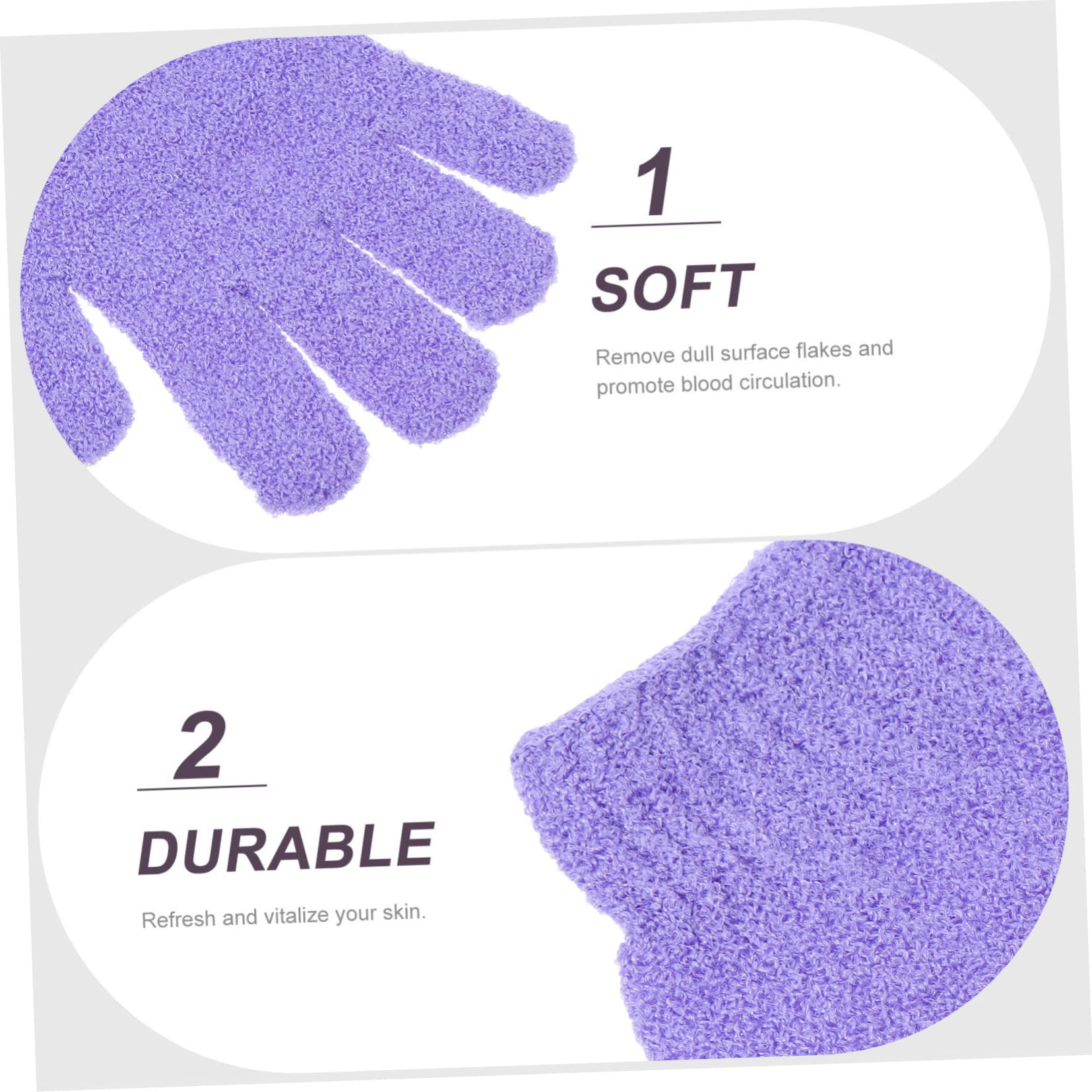 FOMIYES 3 Set di Guanti Esfolianti in Nylon Guanti da Bagno per Scrub Corpo per La Pulizia della per La della Pelle Guanti Esfolianti 10 Pezzi*3