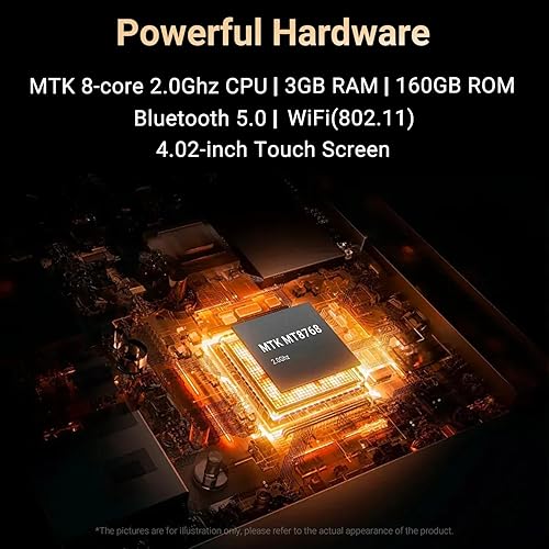 Miniatura 3 de Reproductor MP3 de 160 GB con Bluetooth y WiFi, reproductor de música de transmisión de Android con Spotify, pantalla táctil portátil de 4 pulgadas,