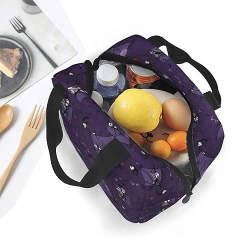 Miniatura 4 de Lonchera de dibujos animados, bolsa de almuerzo aislada de anime, reutilizable, divertida, personalizada, térmica, Bento para mujeres, hombres,