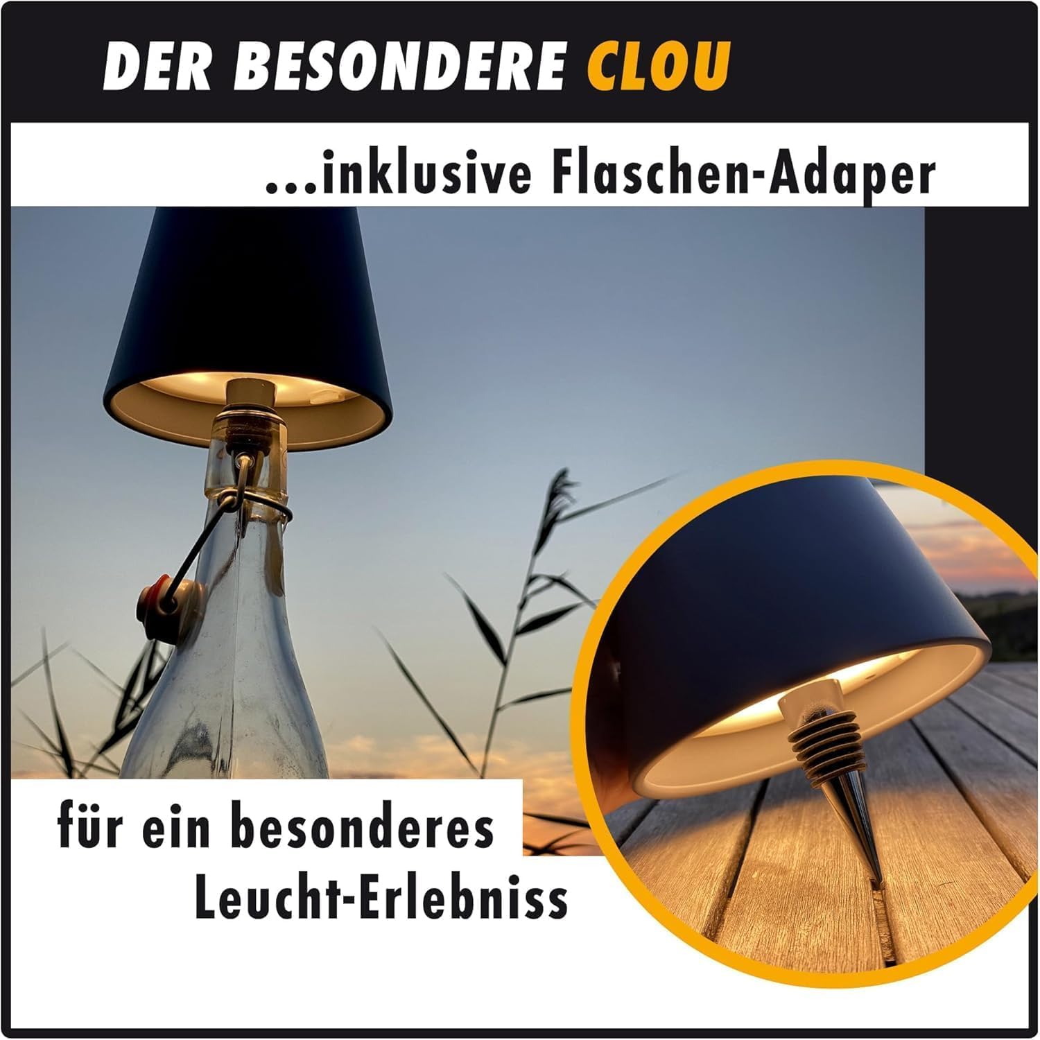 m-e LUNA-80-G, 3er-Set dimmbare kabellose LED Akku-Tischleuchte, 5200mAh, 8-72 Std Leuchtdauer, höhenverstellbar (5 Höhen), Touch-Sensor, Warmweiß & Farbwechsel (7 Farben), aus Metall