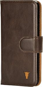 TORRO Cell Phone Case Compatible with Apple iPhone SE (2020) and iPhone 8/7 Genuine Quality Leather Wallet Cover with [Card Slots] [Durable Frame] 4.7 Inch (Dark Brown)