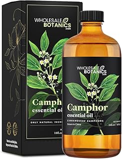 Camphor Essential Oil by Wholesale Botanics | Premium Grade 100% Pure Essential Oil | for Aromatherapy, Soaps, Lotions, & Candles | Vegan & Cruelty Free (16 Fl Oz)