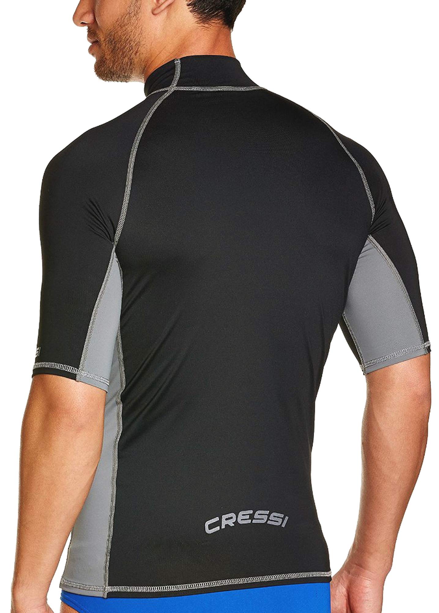 CRESSI Rash Guard Man Short/SL - Maglietta Uomo Manica Corta Tessuto Elastico Avvolgente Antiabrasione, T Shirt Tecnica Snorkeling Immersione Surf, Muta Sub Maglia Tecnica Protezione Raggi UV UPF 50+ - 3