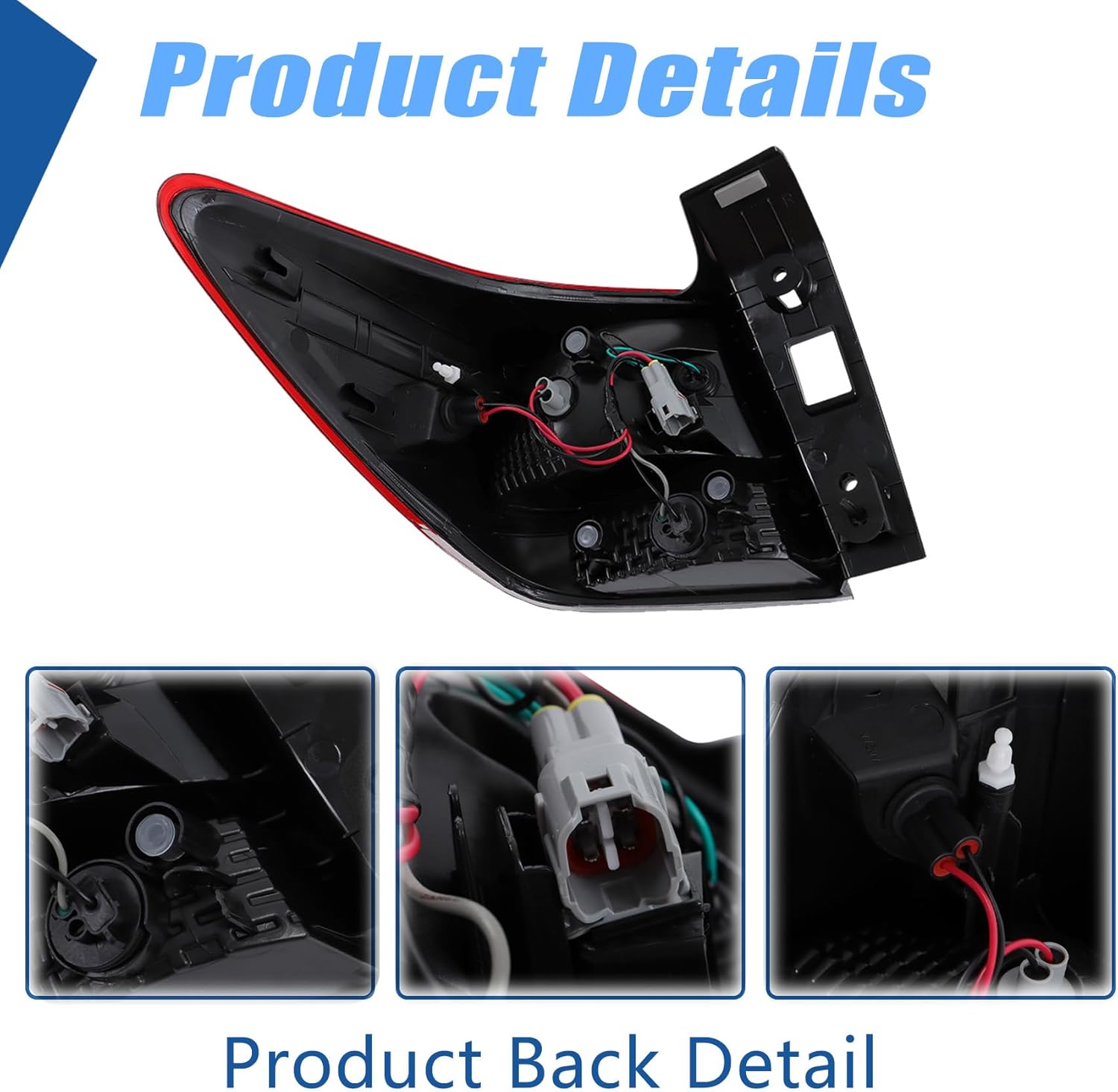 Silscvtt RH Rear Brake Outer Tail Light Assembly Replacement for Subaru Crosstrek 2018-2019 Subaru Impreza Hatchback Wagon 2017-2019 Right Side 84201FL02A SU2805109