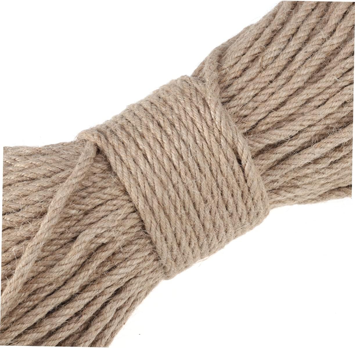 Gadpiparty 100m Thick Twine String Heavy Duty Jute Rope Craft Rope Cord Natural Twine for Arts Decorative Line for Party