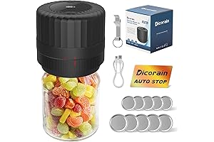 Electric Jar Sealing Expert: Automatic Mason Jar Vacuum Sealer VP06+