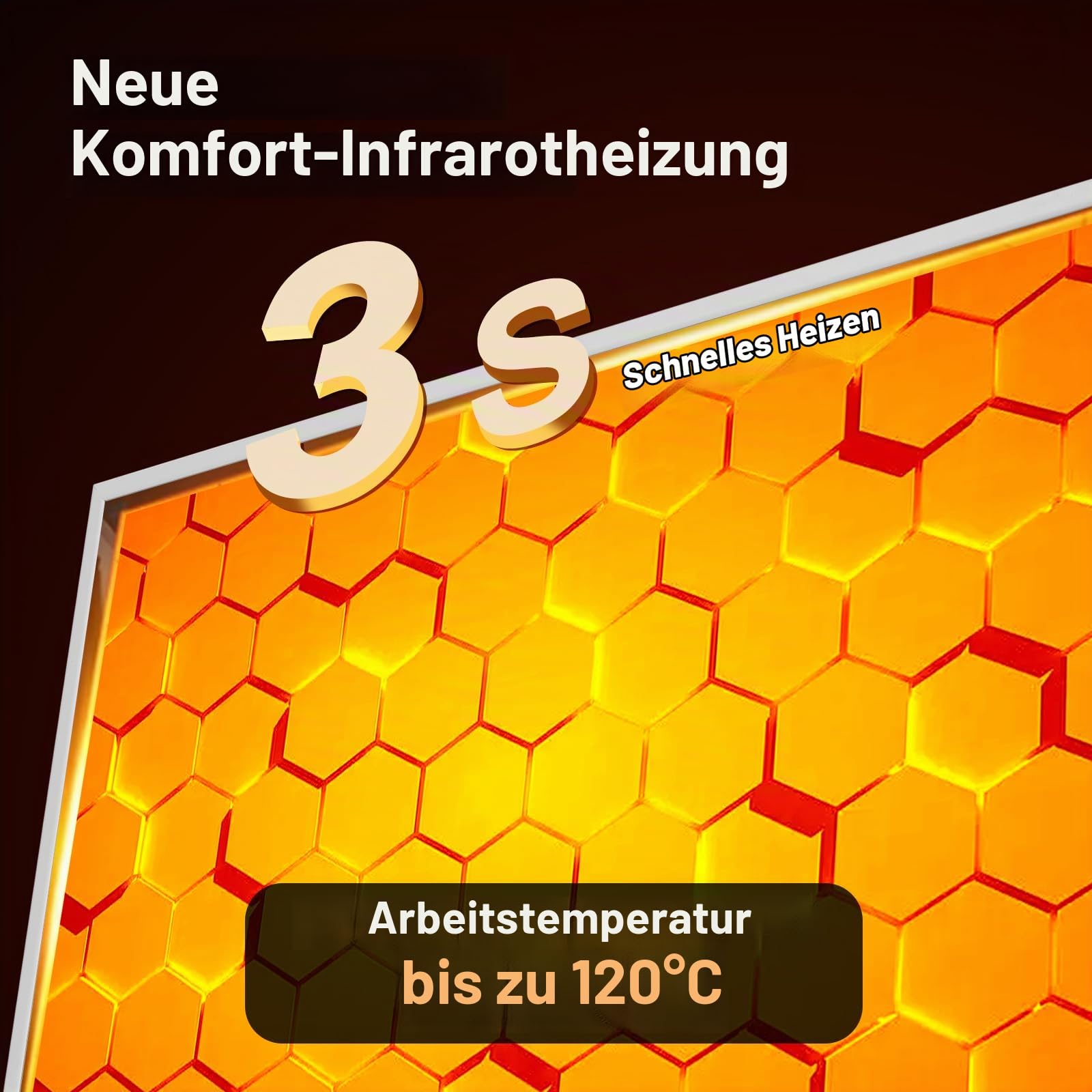 Infrarotheizung Bild 1000W, Infrarotheizung Wandmontage 10-20 m²