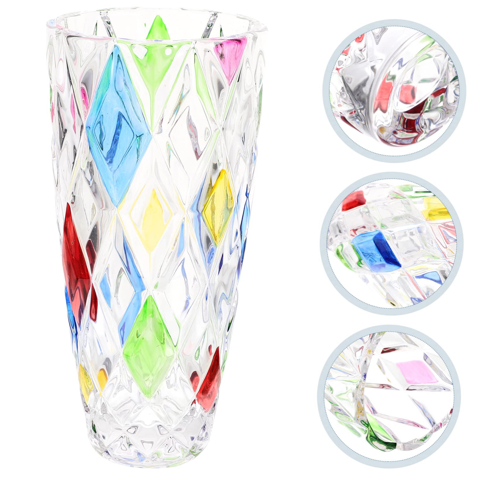 DECHOUS Vase Hydroponique Verre Vase à Fleurs pour Maison Contenant à Fleurs Décoratif pour Table