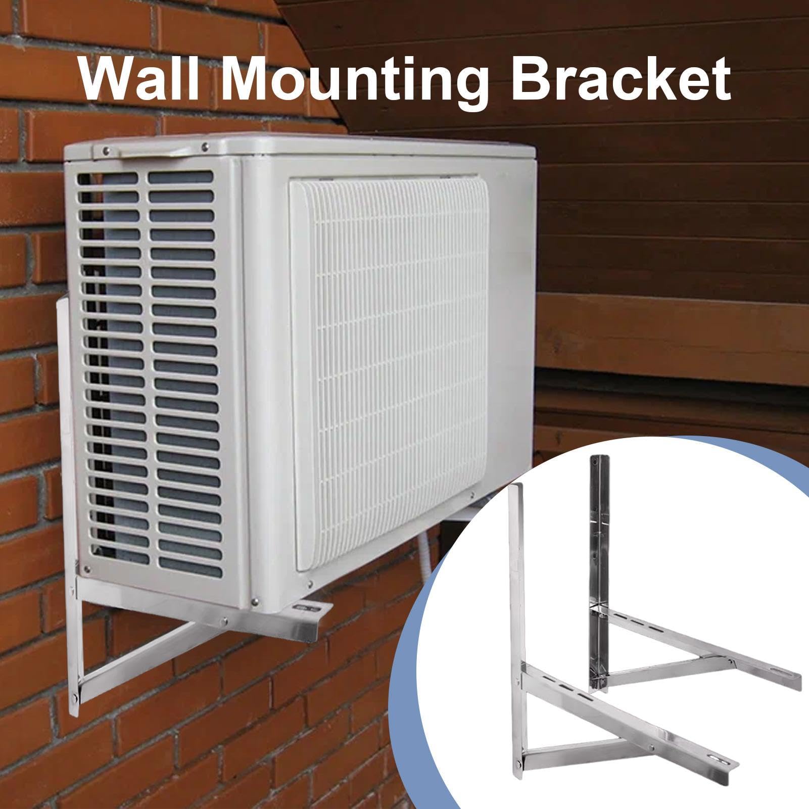 Soporte para Aire Acondicionado Montaje mural de acero inoxidable para aire | Soporte de Montaje para Split Para Unidad Exterior de Sistemas Split Sin Conductos, Bomba de Calor,