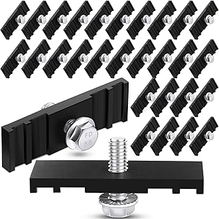 Tandefio 30 Sets Chain Link Fence Sign Mounting Bracket for Chain Link Fence Sign Clip Fastener with Bolts for Banner Display, Yard, Business, Events, Easy Installation Mounting Bracket
