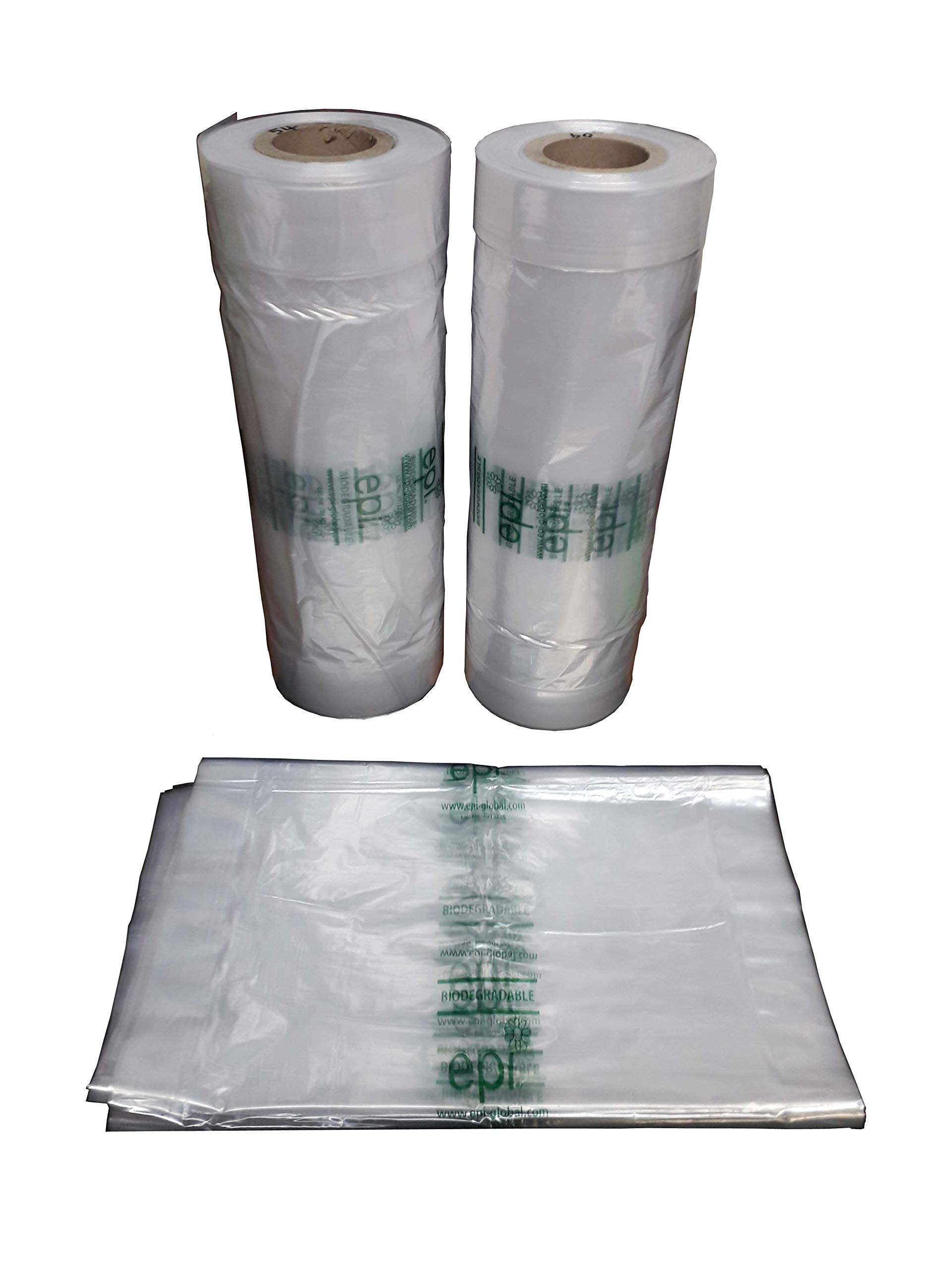 Polypack Polythene Ltd Clear Eco Bio Degradable Polythene Garment Covers Roll 40" Drop, 100G, Uk Made