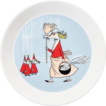 Arabia Moomin Plate 7.48in Fillyjonk, Grey