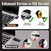 Vista 3 de Tera Escáner de Código de Barras Inalámbrico Versátil 2 en 1 (2.4GHz Inalámbrico+USB 2.0 Cableado) con Indicador de Nivel de Batería, 328 Pies