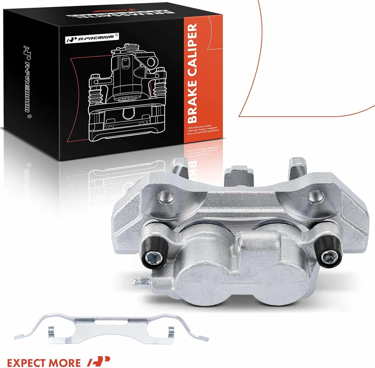 A-Premium Disc Brake Caliper Assembly with Bracket Compatible with Mercedes-Benz GLE300d 2016, GLE350 2016-2018, GLE400 2016-2018, GL350 2013, ML250 2015, ML350 2012-2015, ML400 - Front Left Driver