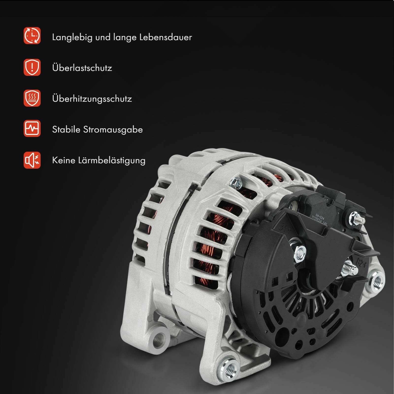 Frankberg Alternatore-generatore con puleggia a ruota libera 93180417 | con puleggia a ruota libera, 93180417; Compatibile con: Astra Classic A04, Astra G Classic T98