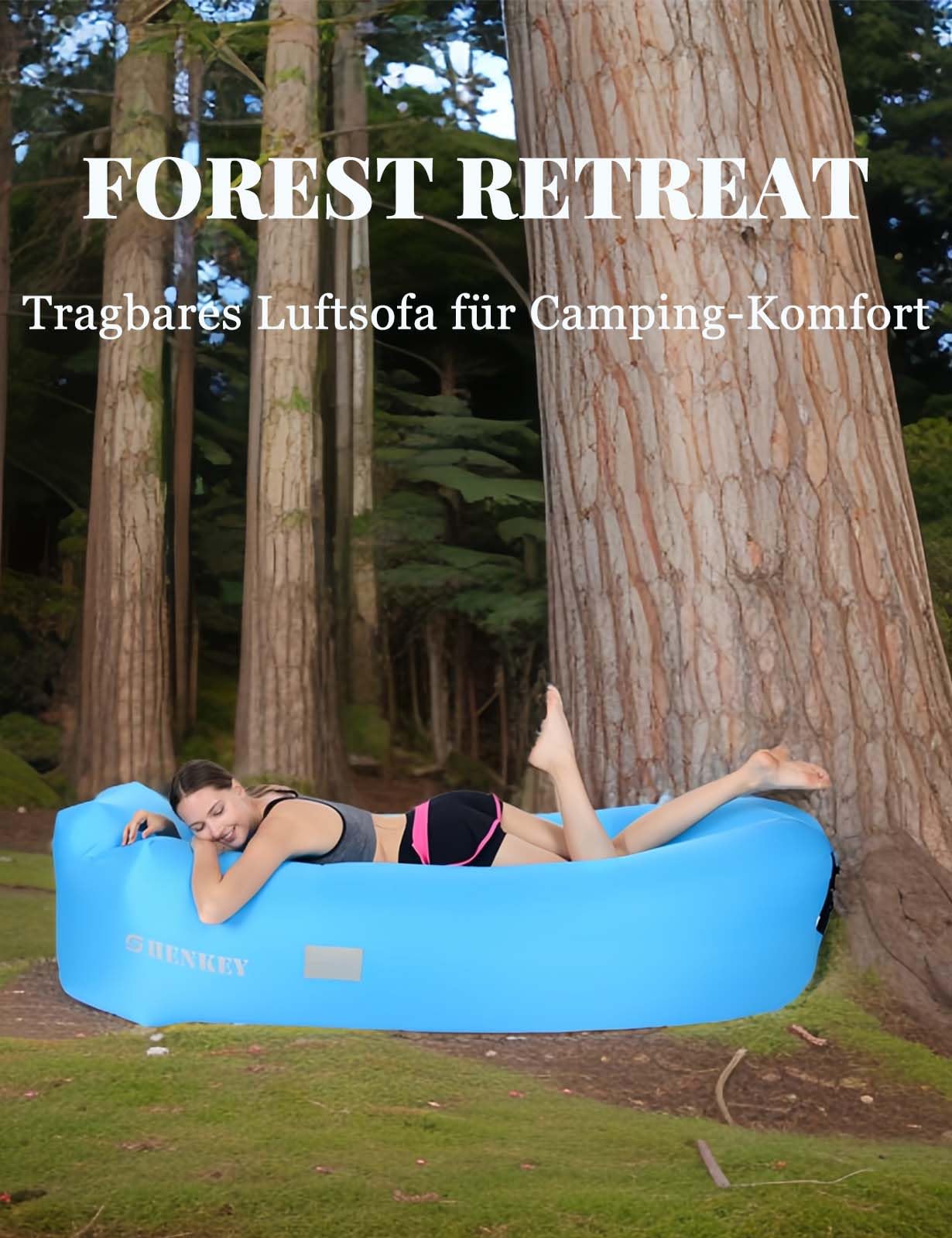 Aufblasbarer Safa, Wasserdichtes Luftsofa mit Tragbarem Paket, Aufblasbare Liege,Luft Sofa Couch für Das Reisen, Kampierend, Wandernd, Pool und Strand-Partys