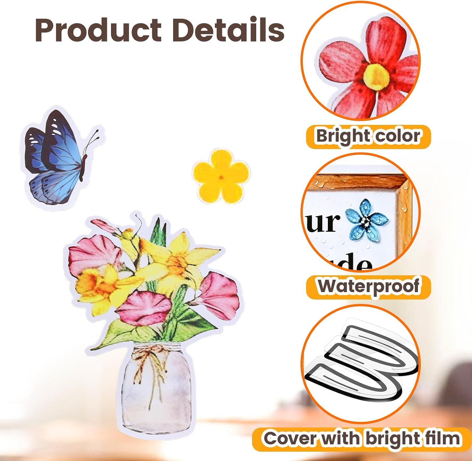 ABOAT Bulletin Board Set, 58 Pcs Words of Wisdom Motivational Cutouts with 200 Adhesive Dots, Inspirational Classroom Decor for Teacher Back to School Wall Door (13.8 x 10.2 inches, Fresh Garden)