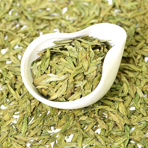Miniatura 3 de GOARTEA 250 g  8.8 oz Nonpareil Supreme Xihu Longjing Dragon Well Dragonwell Spring Té Verde Hoja Suelta Chino West Lake Long Jing Tea
