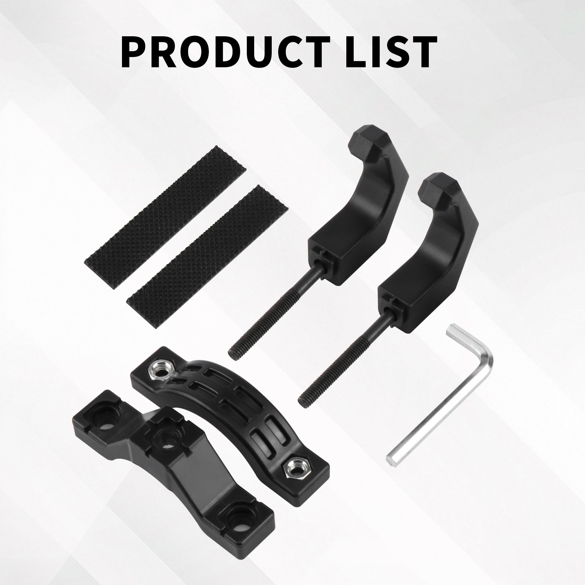 YiliYa Gancho para Patinete Eléctrico Doble Gancho Frontal E Scooter Negro Paquete de 2