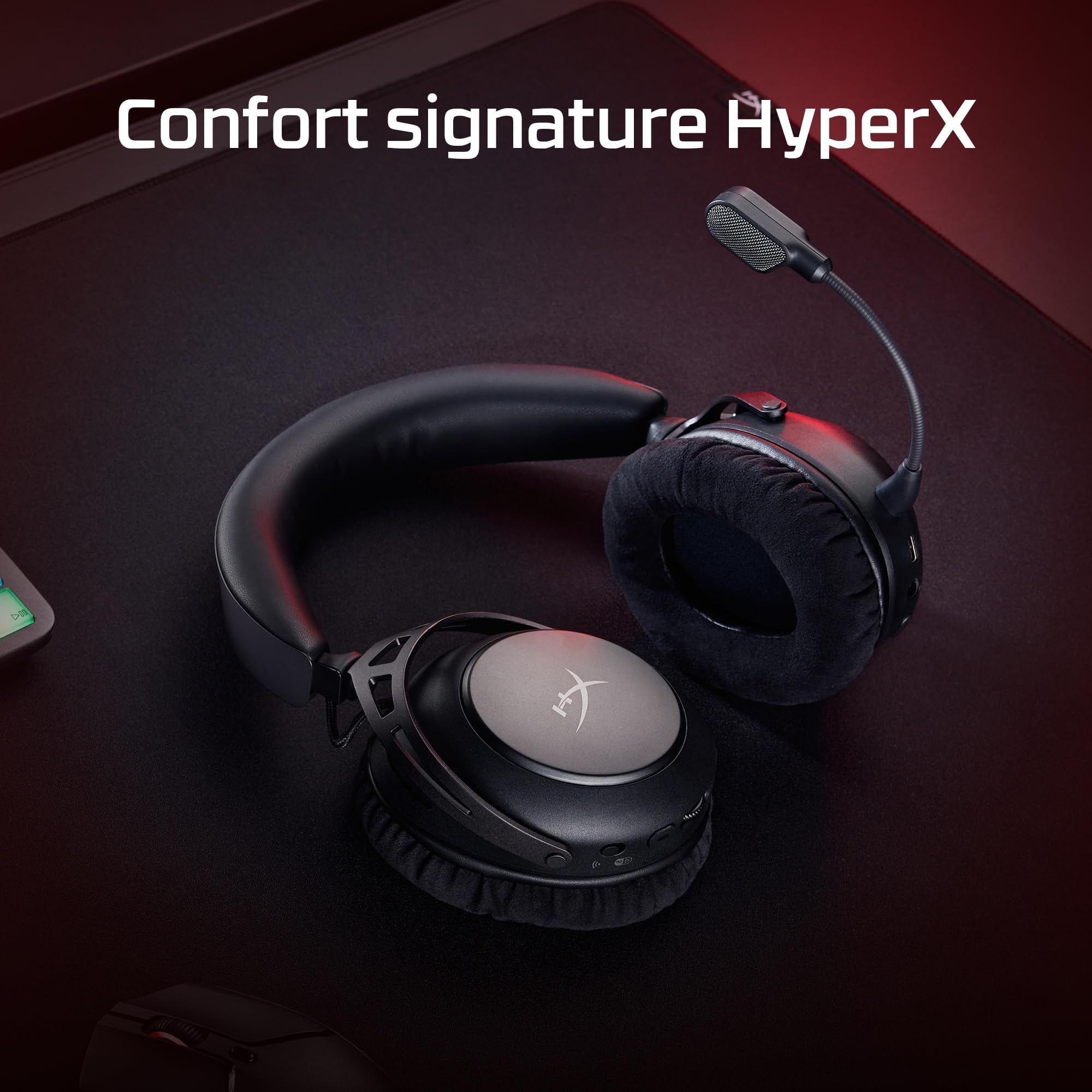 HyperX Cloud Alpha 2 Wireless, Casque Gaming sans Fil, 250h d’autonomie, Bluetooth, Station RGB, Haut-parleurs Double Chambre 53 mm, Micro détachable,Compatibilité PC PS5 PS4 Switch Mobile, Noir