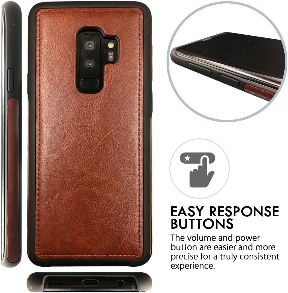 Galaxy S9 Plus Cases,Magnetic Detachable Lanyard Wallet Case with [8 Card Slots+1 Photo Window][Kickstand] for Galaxy S9 Plus, CASEOWL 2 in 1 Premium Leather Removable TPU Case(Brown)